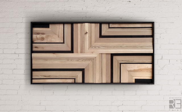 Z archiwum - Geometryczna Kompozycja #3 z Drewna z Odzysku 