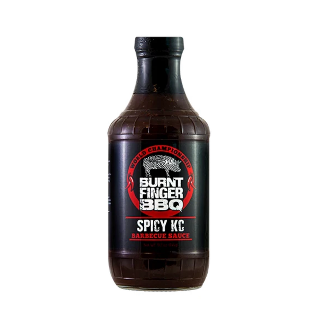 Burnt Finger BBQ Spicy KC Barbecue Sauce 554ml 