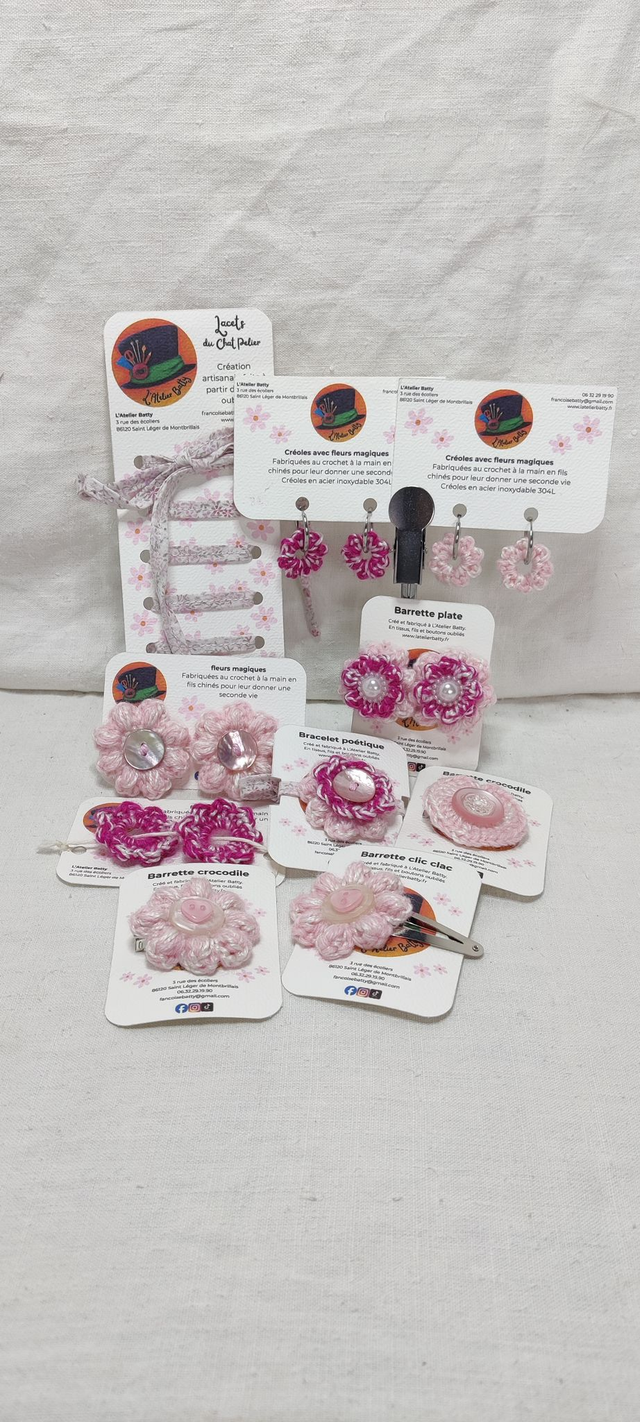 Bracelet Parterre rose poudré