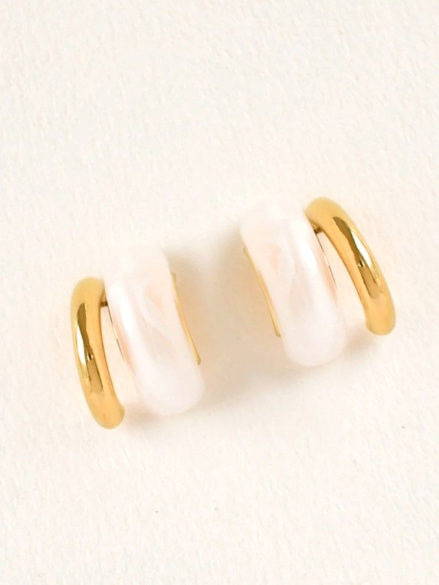 Boucles d'oreilles en acier doré | Cirk