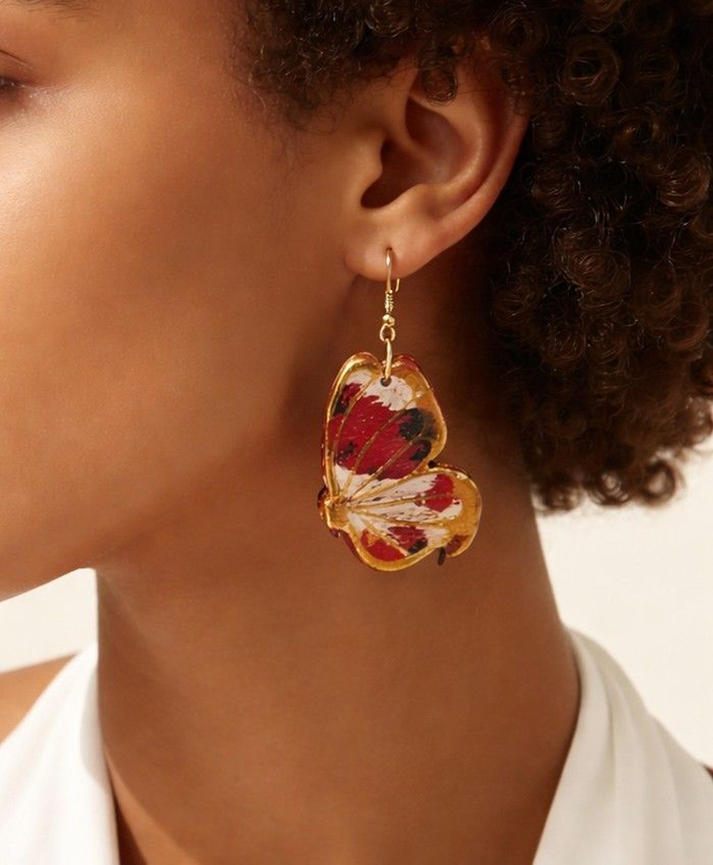 Boucles d'oreilles papillons