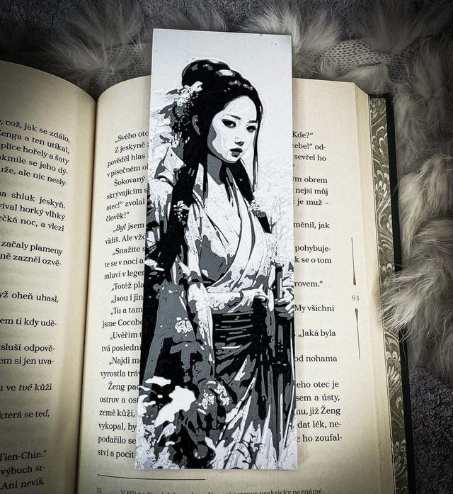 Záložka velká Japonská dívka