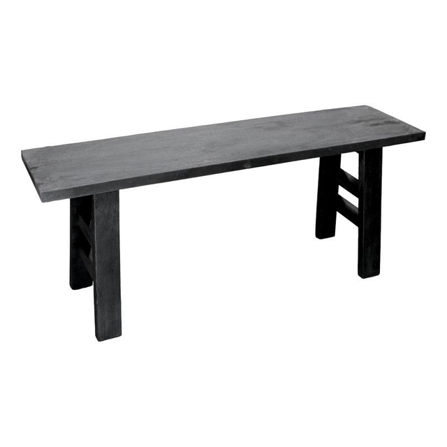 Bankje zwart 110 cm