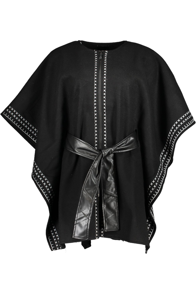 DESIGUAL PONCHO DONNA NERO