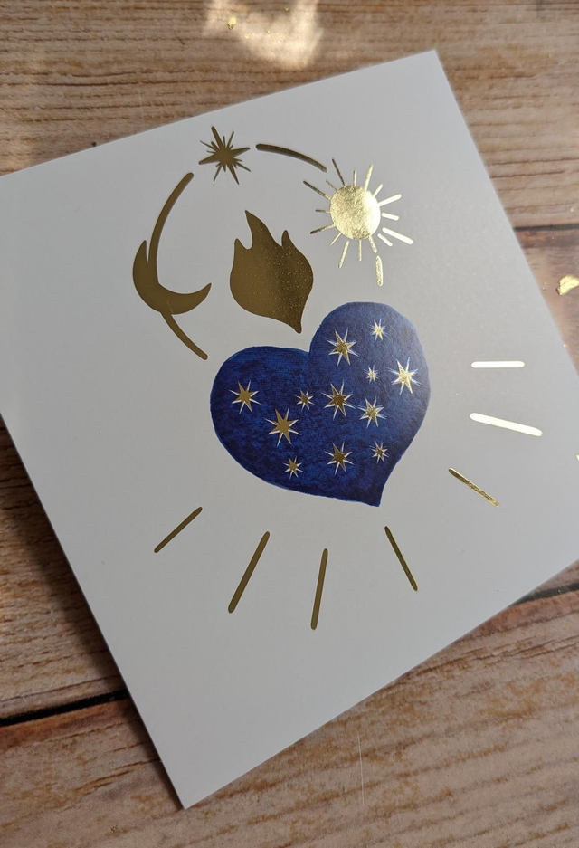 Carte ex-voto étoilé 