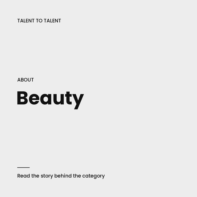 About Beauty