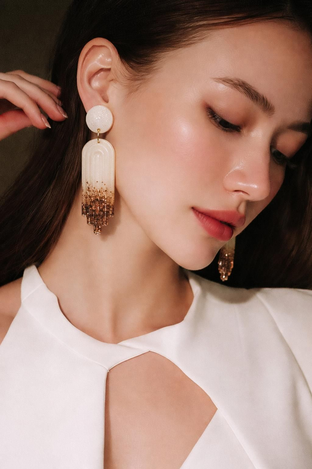 Boucles Minimaliste - Collection Minérale origine 