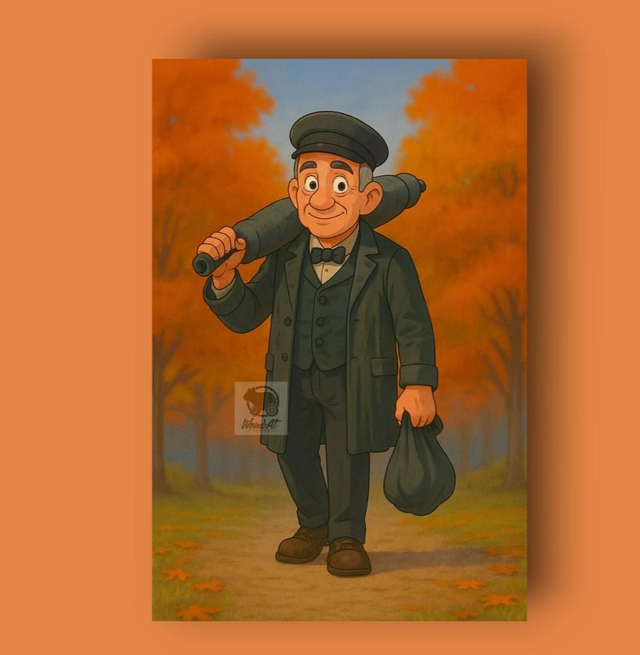 Postkarte: "Meister Ponzelar (Comic-Style)"