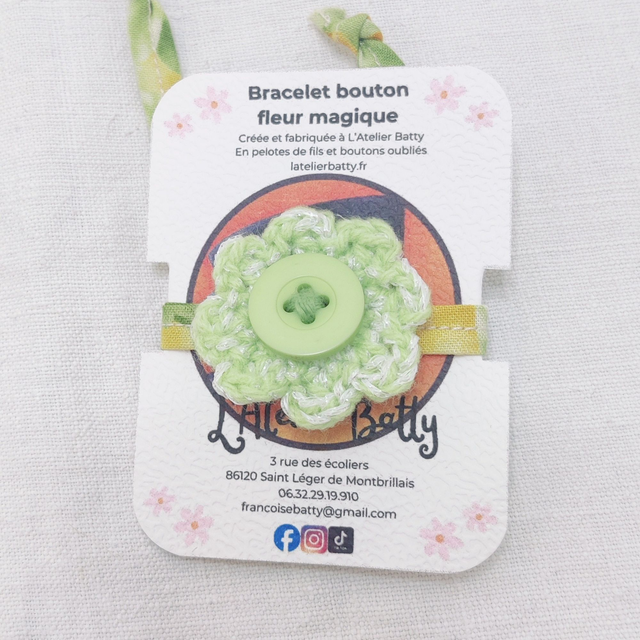 Bracelet Vert Noisette