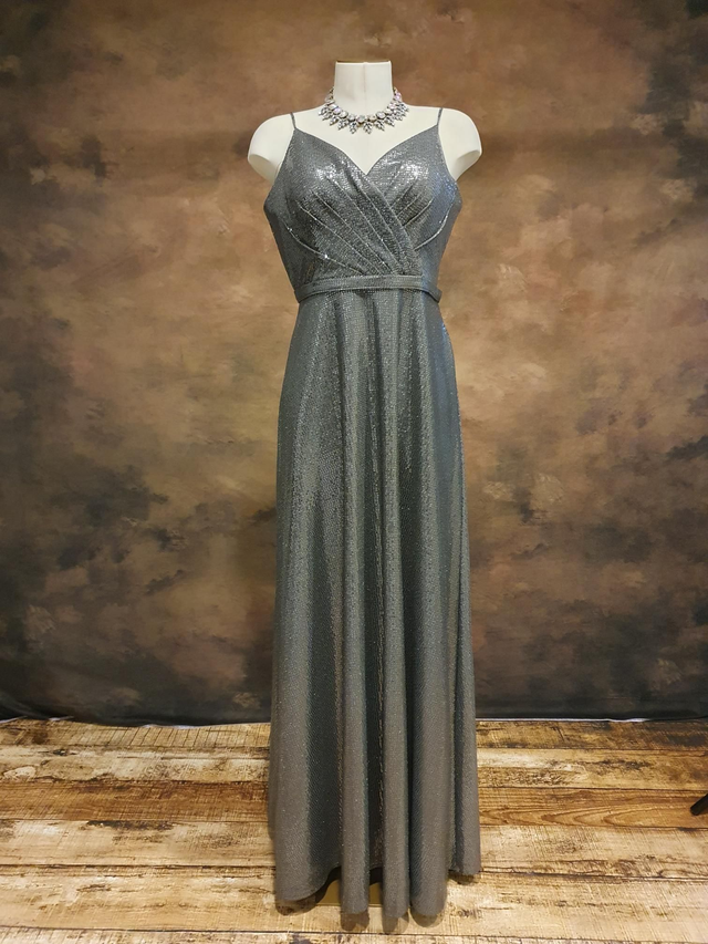 Abendkleid Silber 40