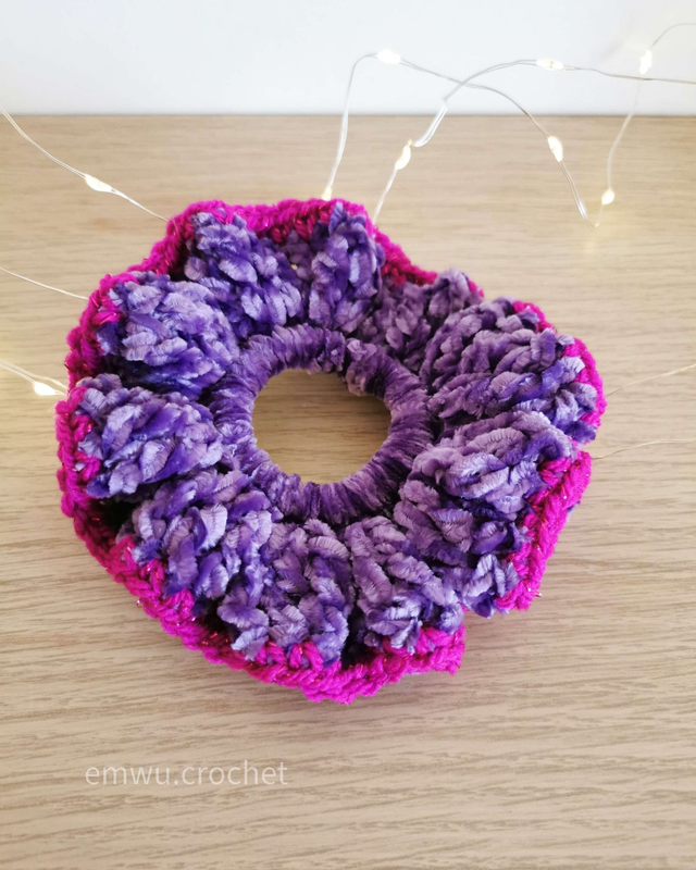 💗 Chouchou Self-Love - Violet et rose scintillant