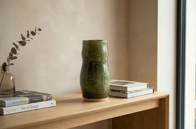 Forest Moss Ceramic Vase