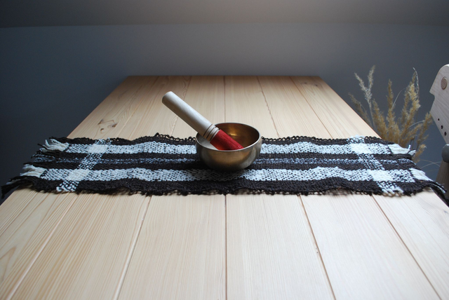 Chemin de table tissé