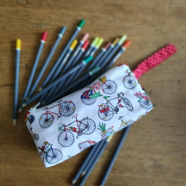 Trousse crayons vélo 