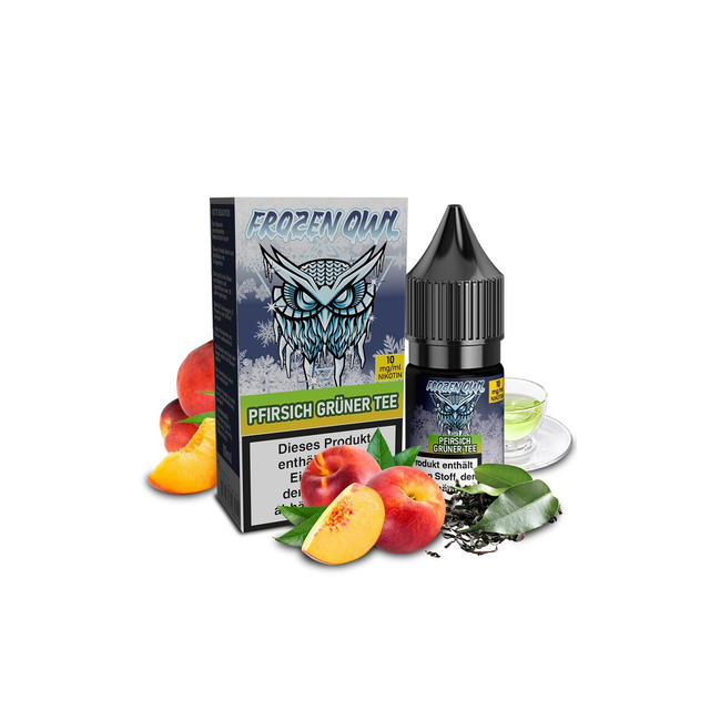 Frozen OWL Pfirsich Grüner Tee Nikotinsalz Liquid 10 ml