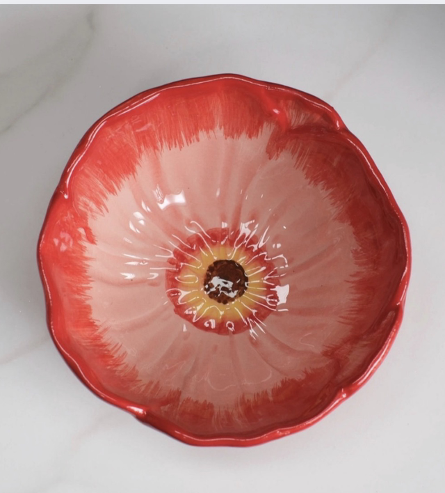 Red Poppy Bowl