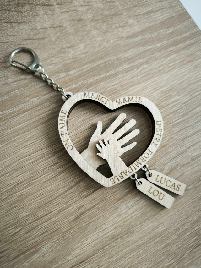 PORTE CLE "MERCI MAMIE"
