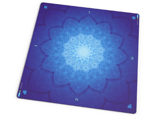 Tapis de jeu - Rosaces bleues