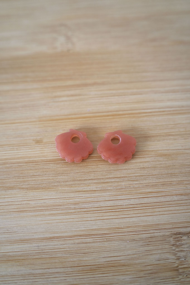 Petites pampilles coquillages rouges