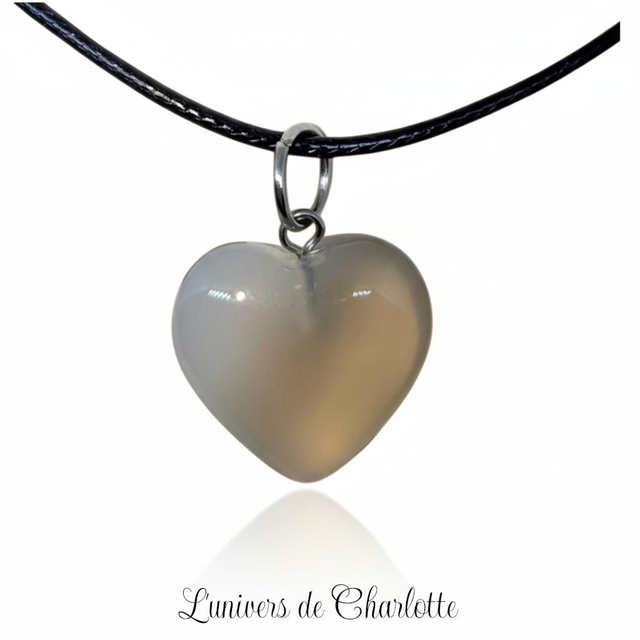 "Agate" - Pendentif sur cordon - PN-314