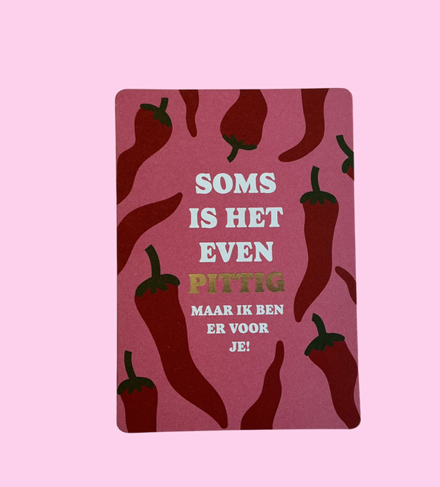 Soms is het leven Pittig