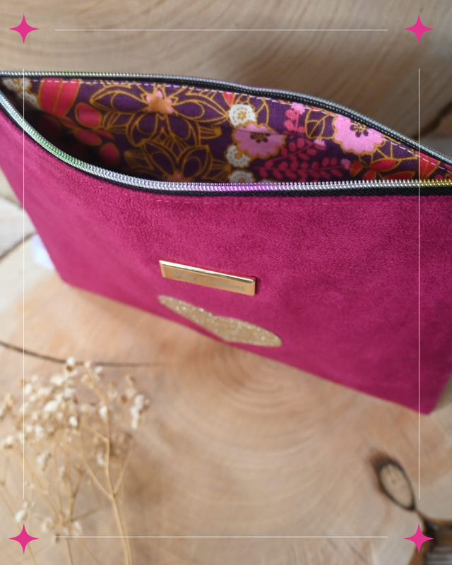 💖Trousse plate “Made with Love” – Chic, douce & symbolique💖