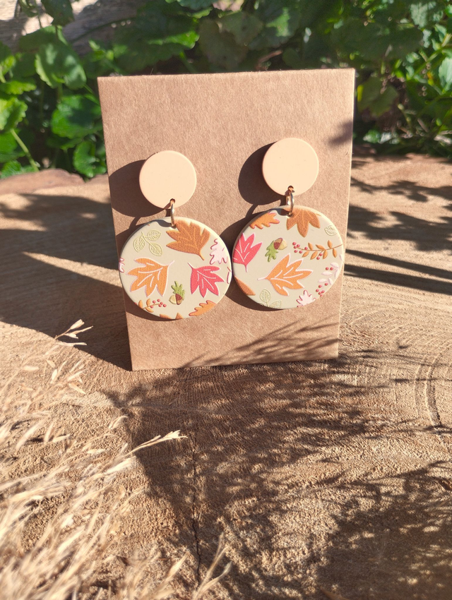 Boucles d'oreilles pendantes d'Automne