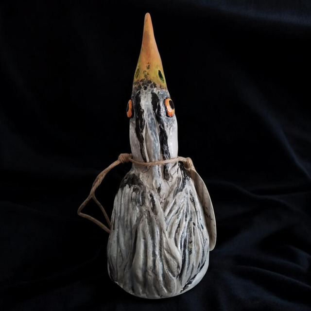 Suitsukekippo Harmaahaikara / Incense burner Gray Heron