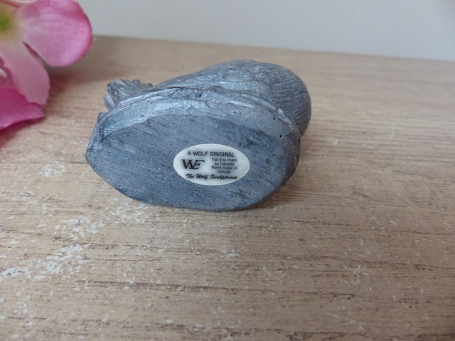 Figurine d'otarie, loutre de mer, lion de mer, phoque, A Wolf Original, Sculpture animal en pierre de savon, collection bébés animaux Canada