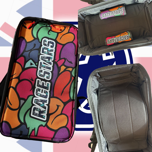 Double Graffiti Orange Backpack 1/10th Off-Road including 2 Lipo Bags