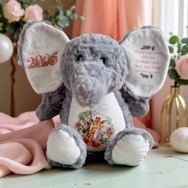 Personalised Plush Elephant
