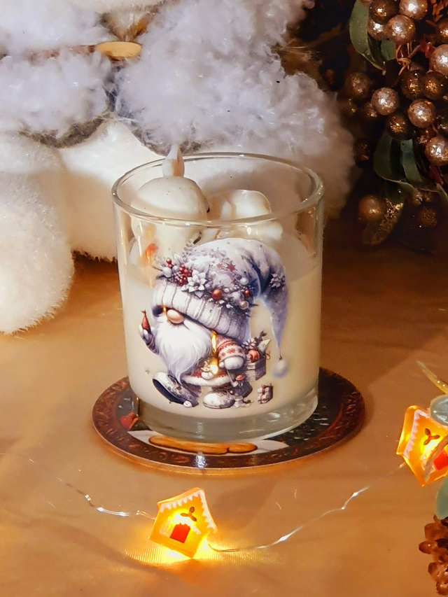 Bougie Noël Biche Pomme d'Amour