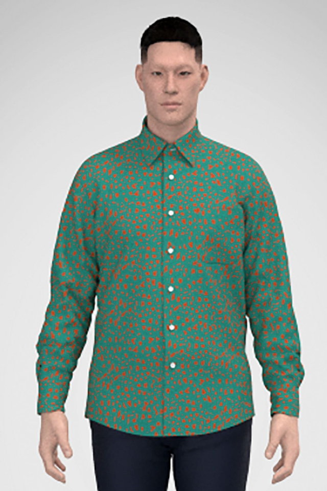 Chemise classique Homme Tsaka Turquoise