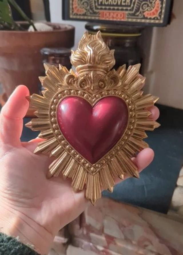 Décoration murale cœur ex-voto multiple couleurs