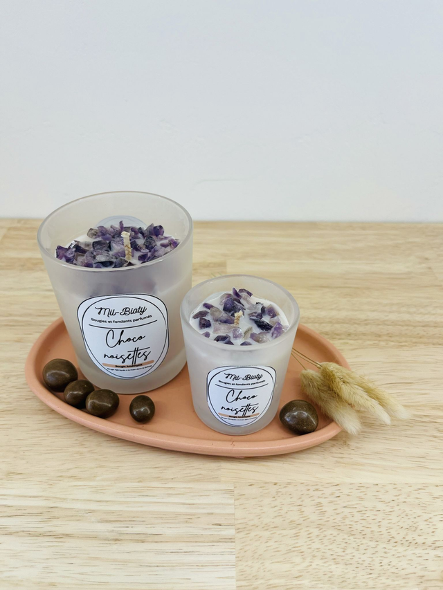 Bougie Améthyste : Choco Noisettes