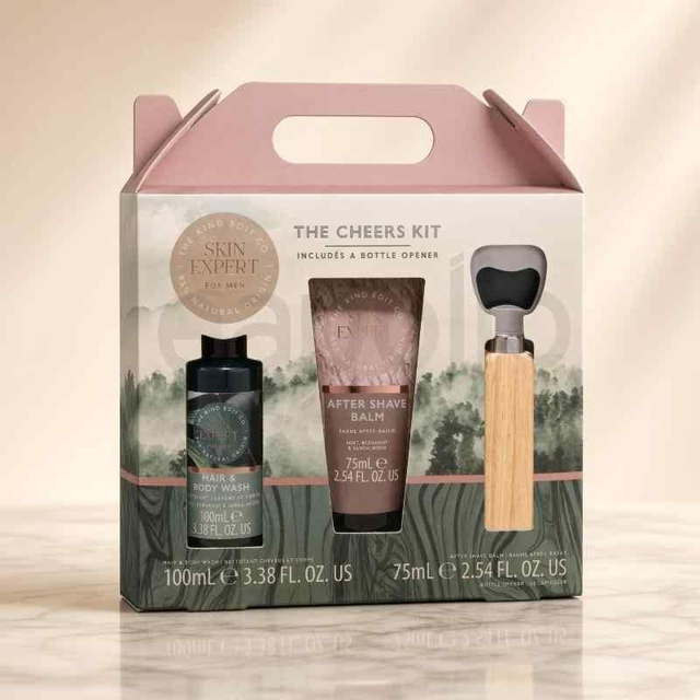 The Kind Edit Co. Skin Expert The Cheers Kit Gift Set – Hair &amp; Body Wash