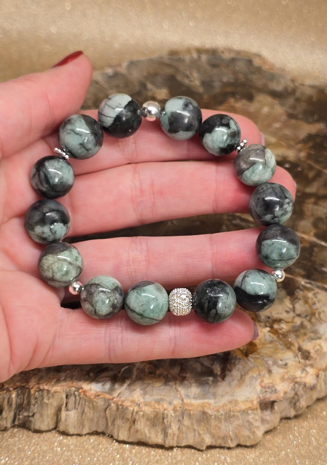 Bracelet Emeraude XXL en 1,4 cm