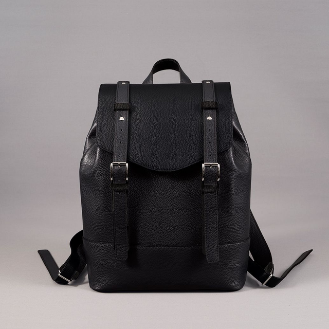 Leather Backpack | Black - Mr. Trevis