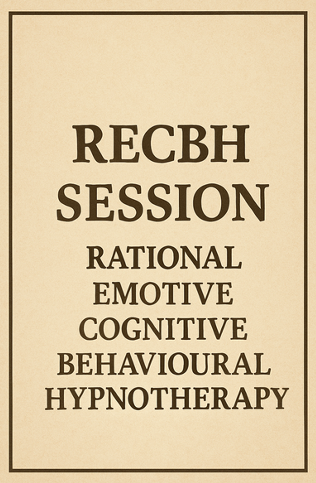 RECBH Session, Rational Emotive Cognitive Behavioural Hypnotherapy