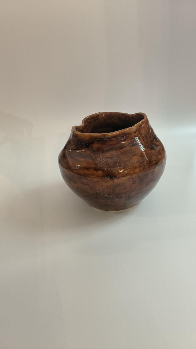 Vase / cache pot - Fauve