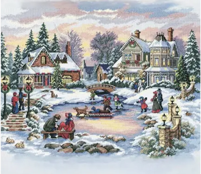 A Treasured Time Counted Cross Stitch Kit The Gold Collection By Dimensions