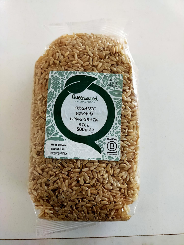 Organic Brown Long Rice 500g  86559