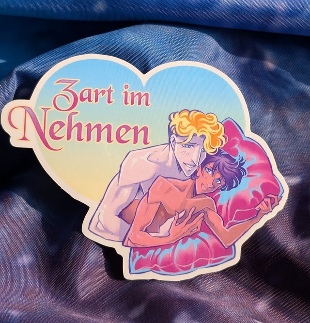 Wholesome Boyslove Sticker "Zart im Nehmen"
