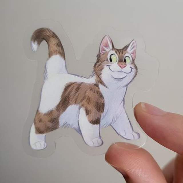 Tomcat transparent sticker