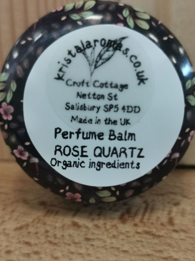  Perfume Balm Rose Quartz ( organic ingredients). 10g