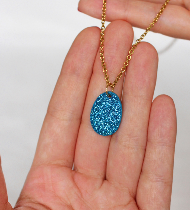 Pendentif Cleo • couleurs pailletées