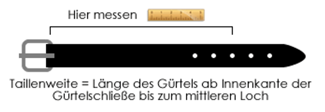 Gürtel messen !!!