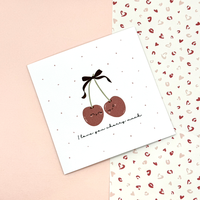 Cherry Much Greetings Card 