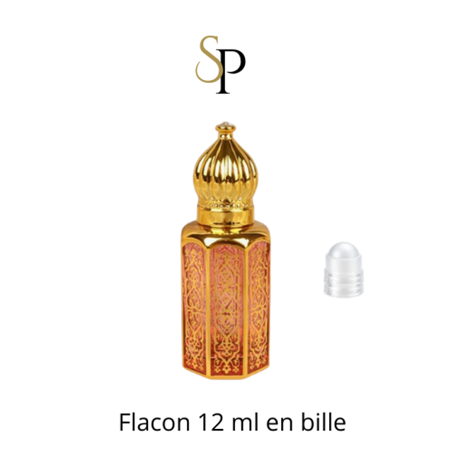 Flacon rouge/orange 12ml en bill