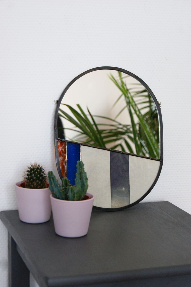 Miroir Origine grand format ● Modèle Bleu comète